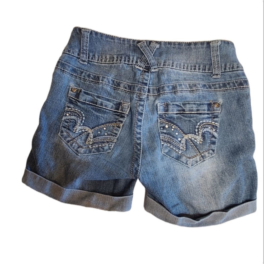 No Boundries jean shorts, stretch, juniors size 3 - Picture 2 of 5